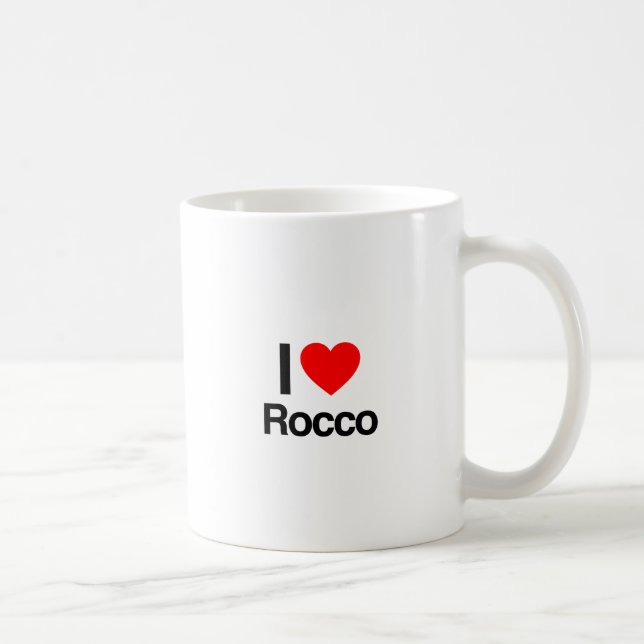 i love rocco coffee mug (Right)