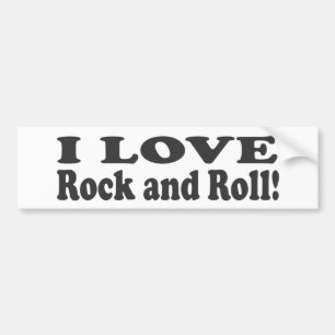 I Love Rock and Roll! Bumper Sticker