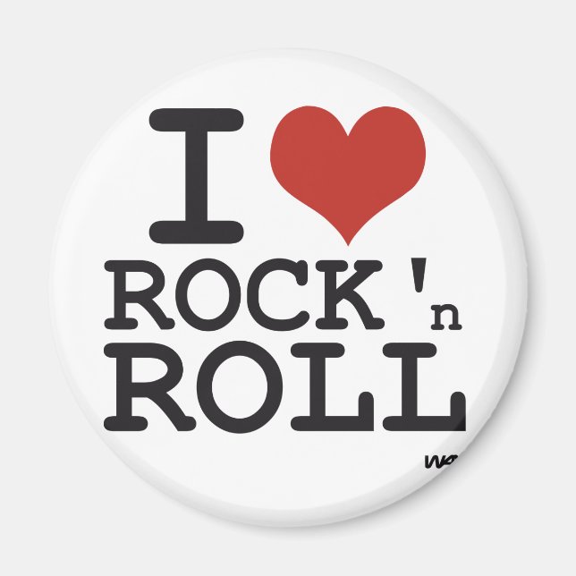 I love Rock and roll Magnet (Front)
