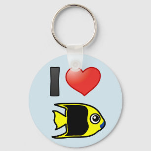 I Love Rock Beauty Key Ring