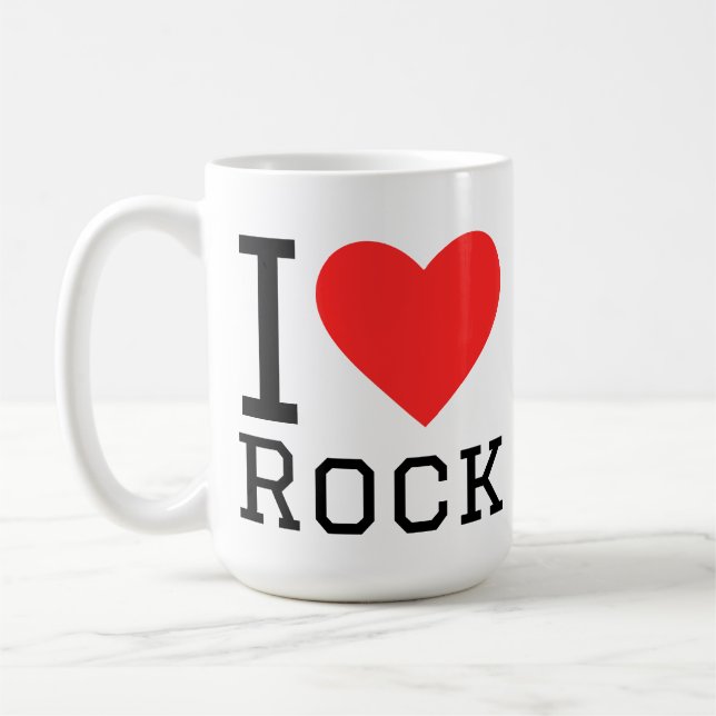 I love rock coffee mug (Left)