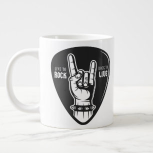 I love rock large coffee mug