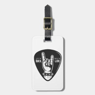 I love rock luggage tag