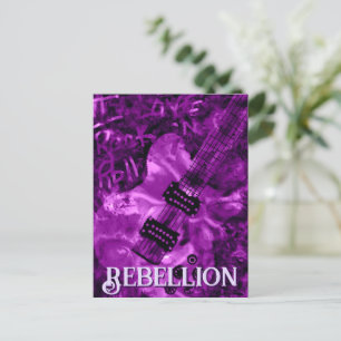 I Love Rock 'N Roll Electric Guitar Personalised Postcard