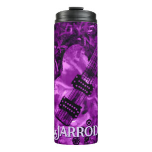 I Love Rock 'N Roll Electric Guitar Personalised Thermal Tumbler