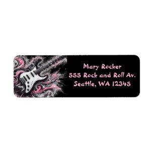 I Love Rock N Roll Electric Guitar Pink Black