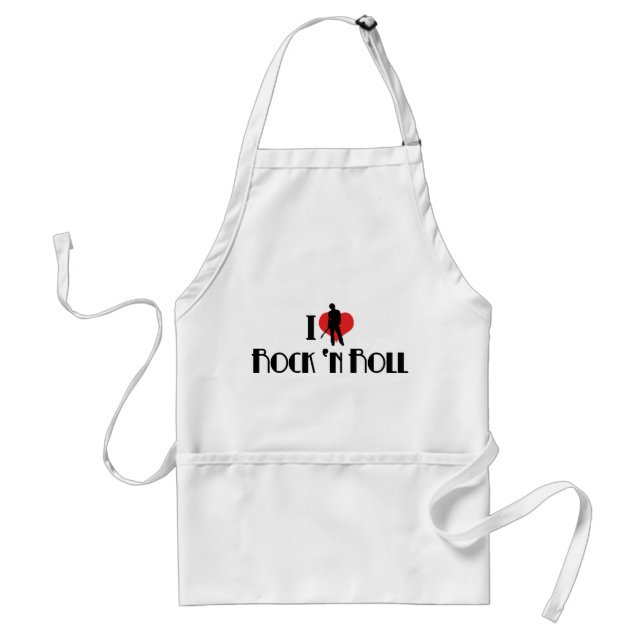 I Love Rock 'n Roll Standard Apron (Front)