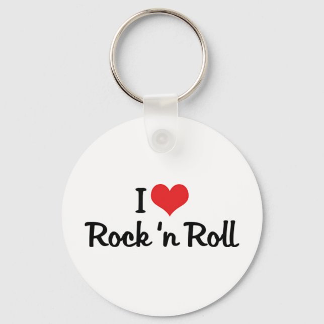 I Love Rock & Roll Keychain (Front)