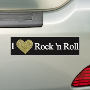 i love rock'n roll bumper sticker