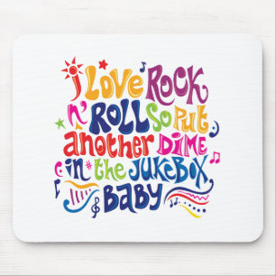 I love rock'n roll mouse mat