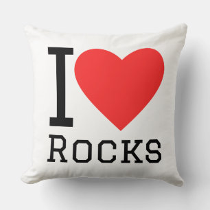I love rocks cushion