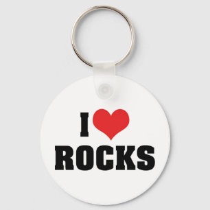 I Love Rocks - Rock Geology Geologist Lover Key Ring