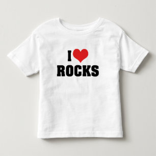 I Love Rocks - Rock Geology Geologist Lover Toddler T-Shirt