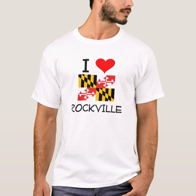 I Love Rockville Maryland T-Shirt (Front)