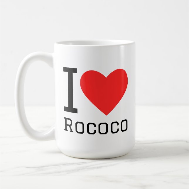 I love rococo coffee mug (Left)