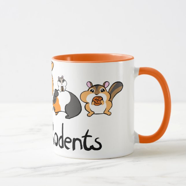 I love rodents cute cartoon mug (Right)