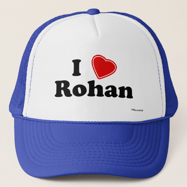 I Love Rohan Trucker Hat (Front)