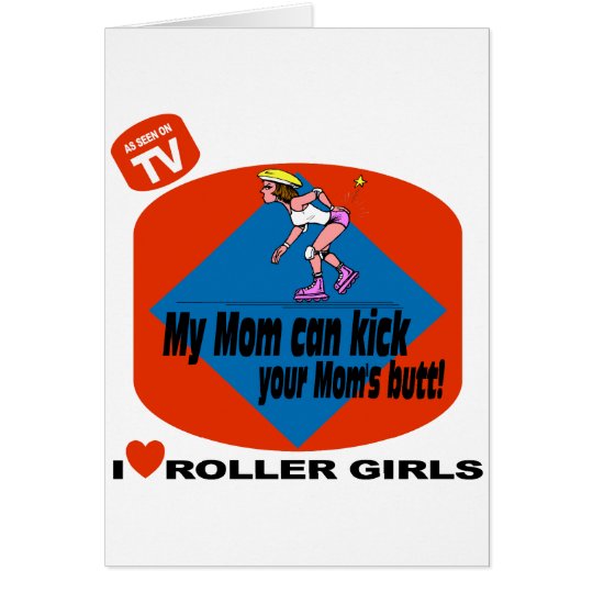 I Love Roller Girls Card