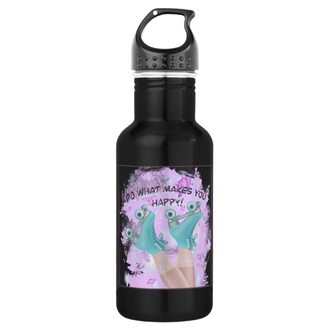 I love rollerblading.  532 ml water bottle (Front)