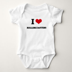 I Love Rollercoasters Baby Bodysuit