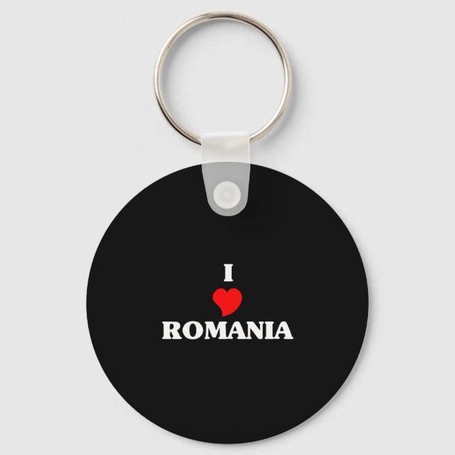 I Love Romania Key Ring (Front)