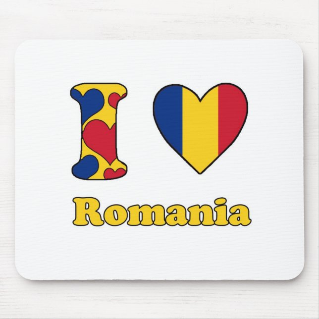 I love Romania Mouse Mat (Front)