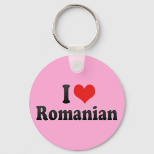 I Love Romanian Key Ring