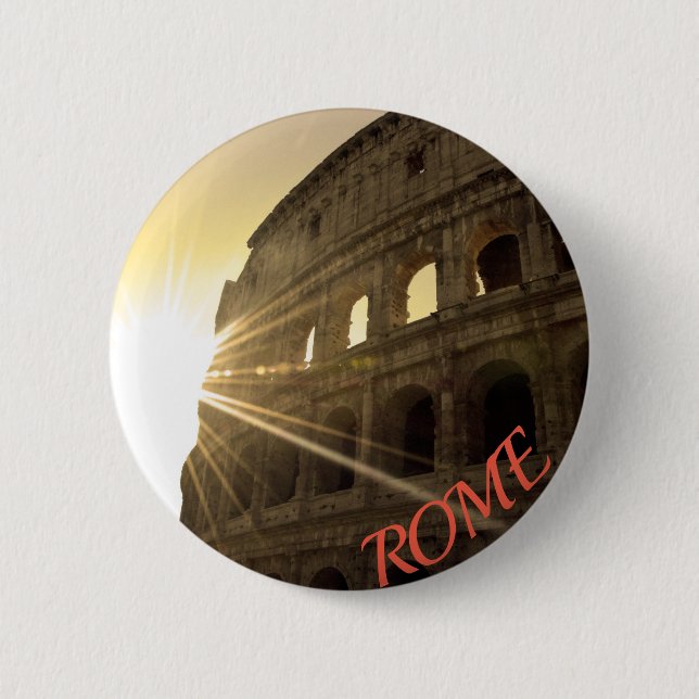 I love Rome - Colosseum 6 Cm Round Badge (Front)