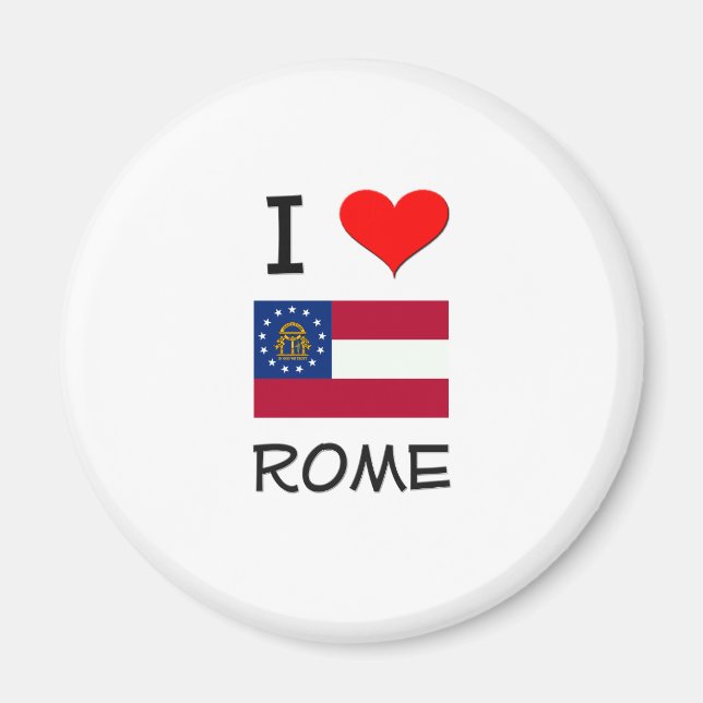 I Love ROME Georgia Magnet (Front)