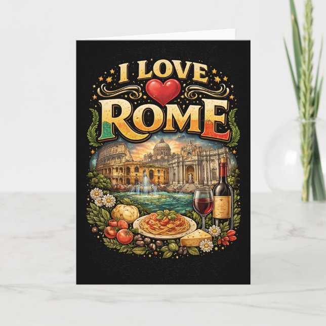 I Love Rome Holiday Card (Front)