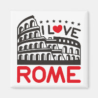 I Love Rome Italy Colosseum Travel