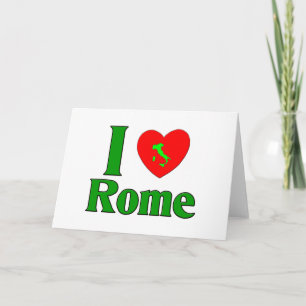 I Love Rome Italy Holiday Card