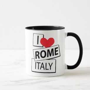 I Love Rome Italy Mug