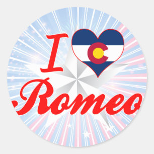 I Love Romeo, Colorado Classic Round Sticker