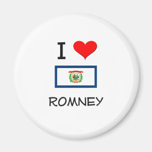 I Love Romney West Virginia Magnet