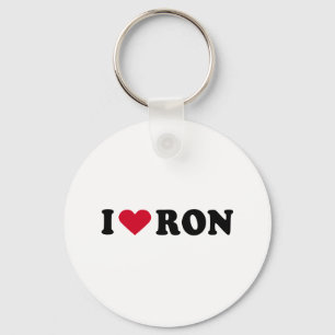 I LOVE RON KEY RING