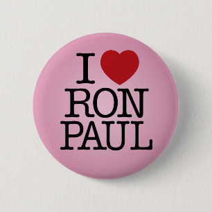 I Love Ron Paul 6 Cm Round Badge