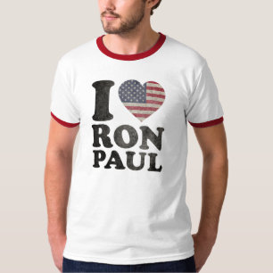 I Love Ron Paul Patriotic T-Shirt