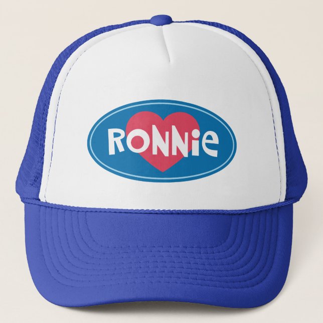 I Love Ronnie Trucker Hat (Front)