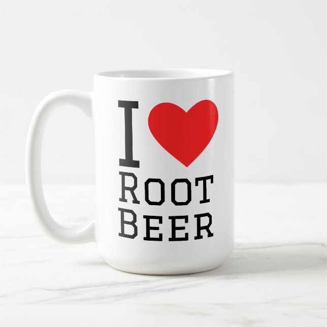 I love root beer coffee mug (Left)