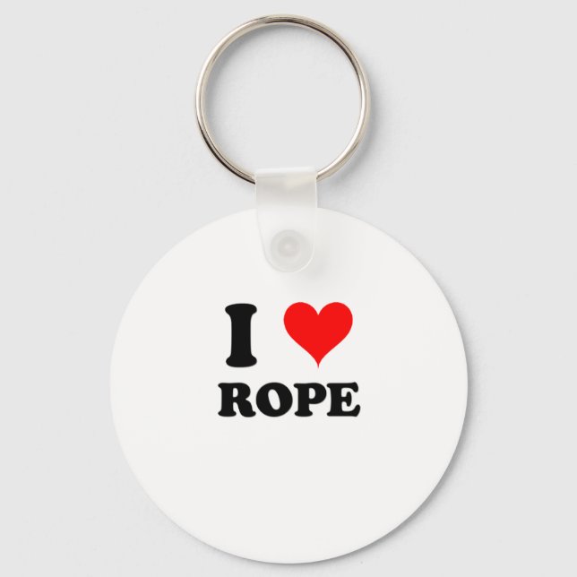 I Love Rope Key Ring (Front)