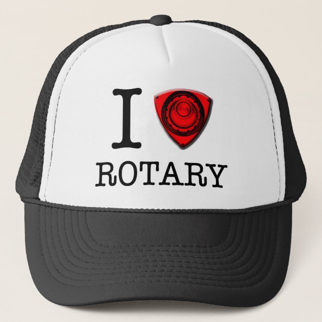 I love Rotary Trucker Hat (Front)