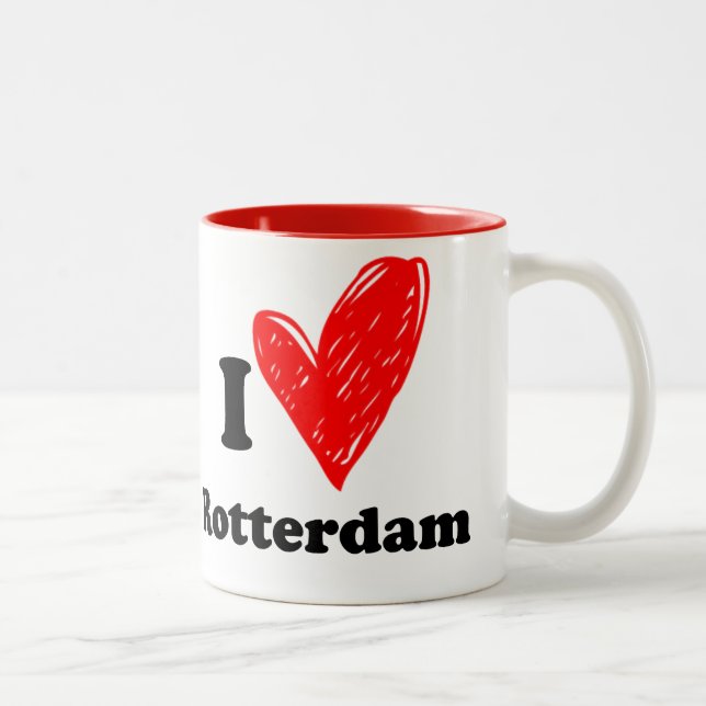 I love Rotterdam Two-Tone Coffee Mug (Right)