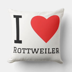 I love Rottweiler Cushion