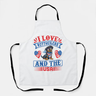 I love Rottweilers and the USA Apron