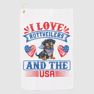 I love Rottweilers and the USA Golf Towel