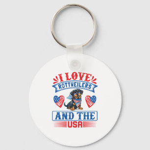 I love Rottweilers and the USA Key Ring