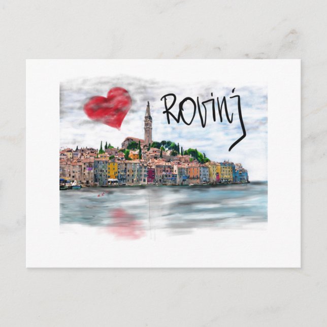 I love Rovinj Postcard (Front)