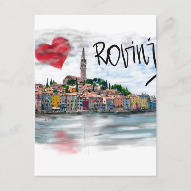 I love Rovinj Postcard (Front)