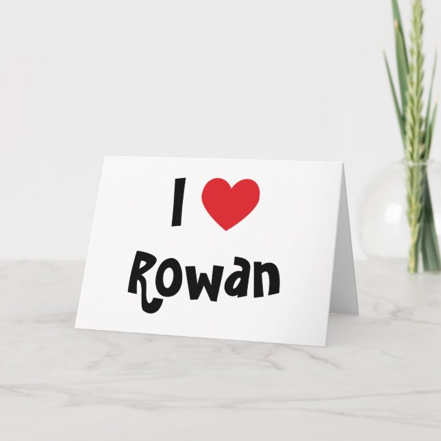 I Love Rowan Holiday Card (Front)